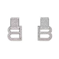 18K Balenciaga Hourglass Diamond Earrings