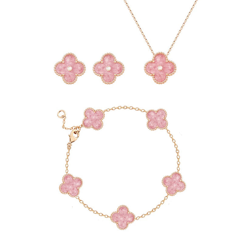 Pink Clover Bracelet