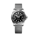 Longines HydroConquest 39mm Watch - Black on Mesh Bracelet
