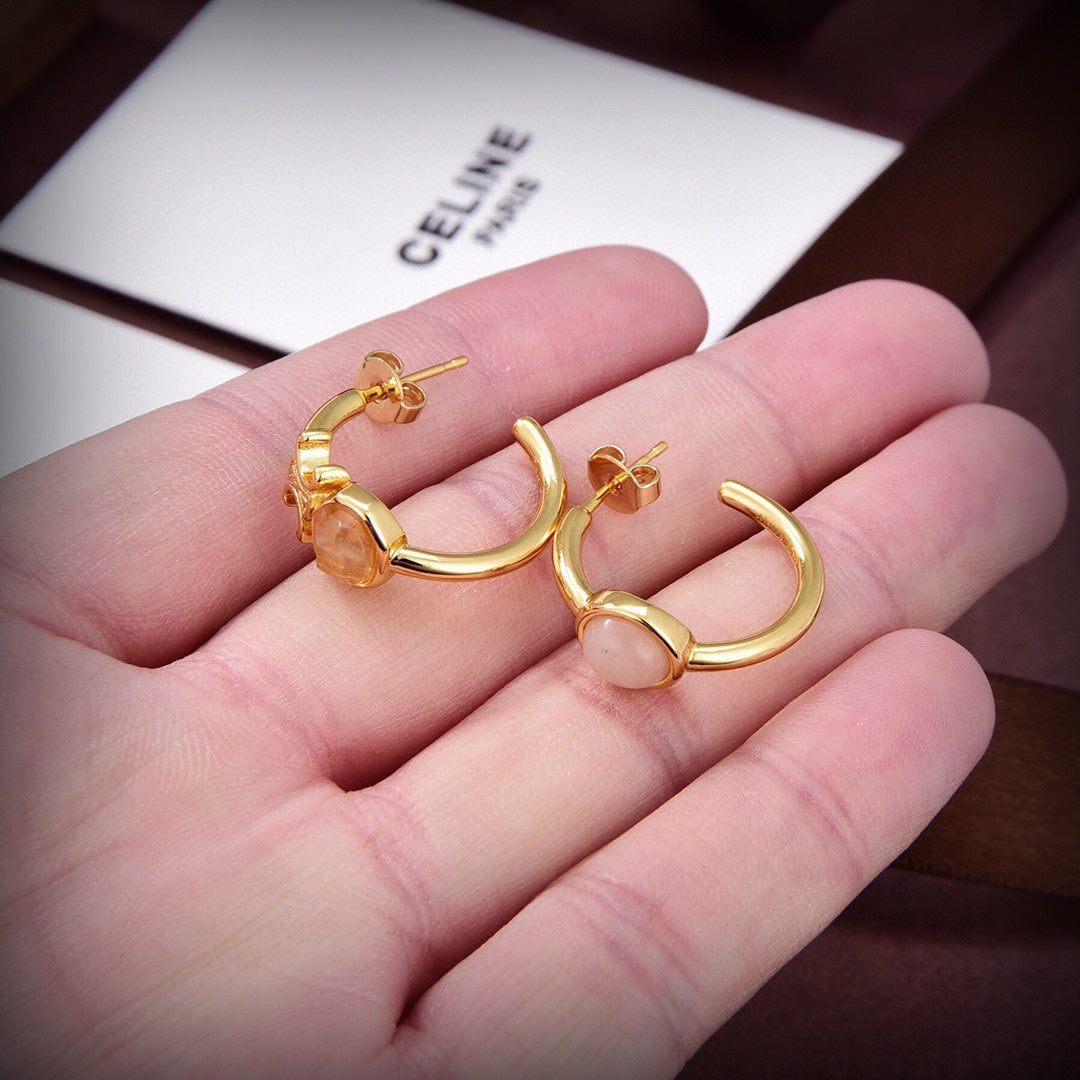 18K Celine Indie Hoops Earrings
