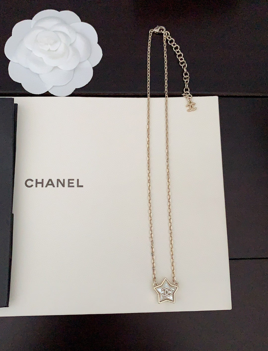 18K  Chanel Star Pearl Necklace