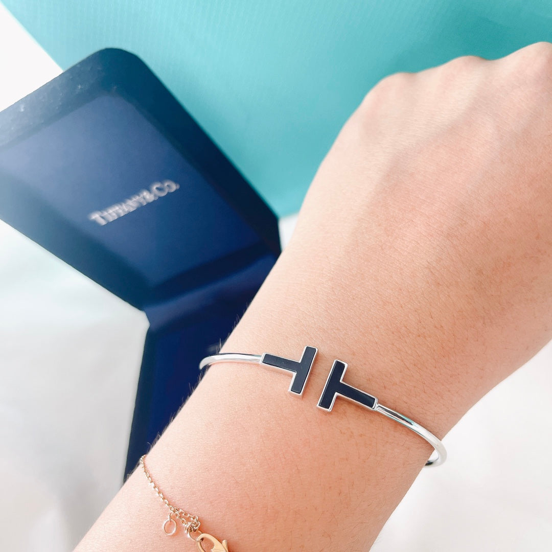 18K Tiffany Black Bracelet