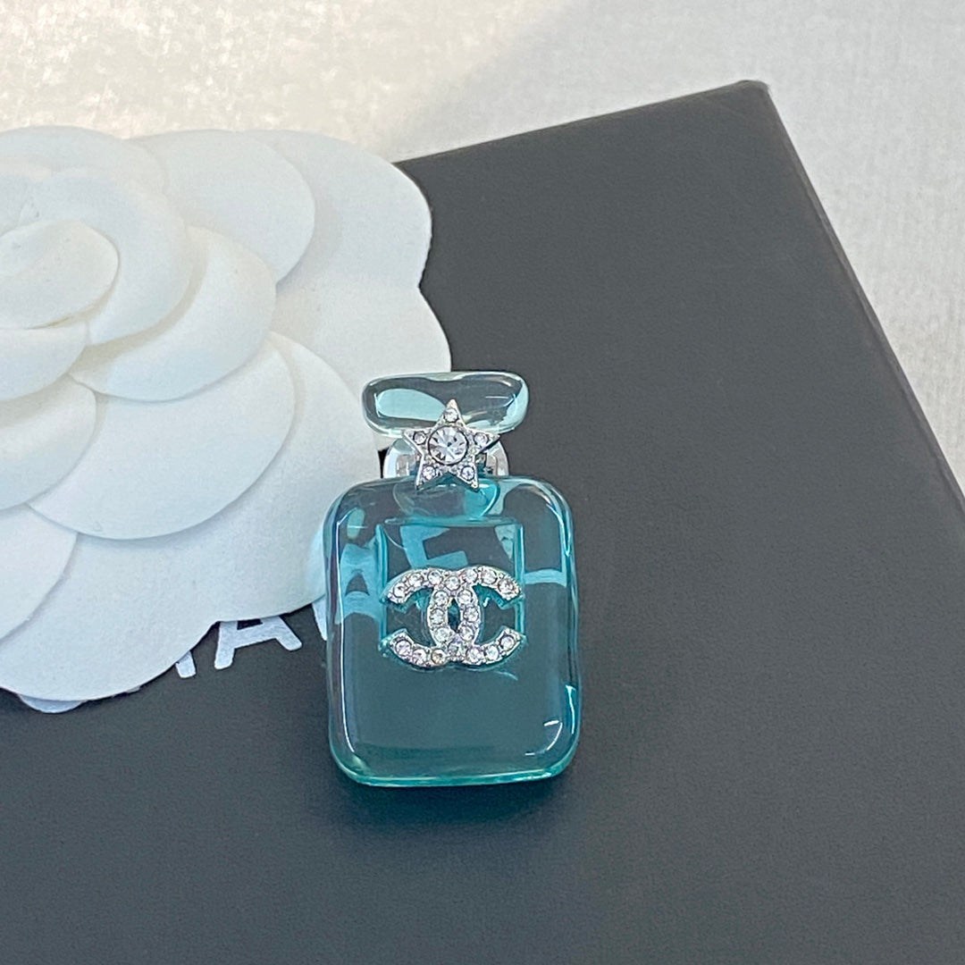 18K  Chanel Perfume Color Bottle Brooch