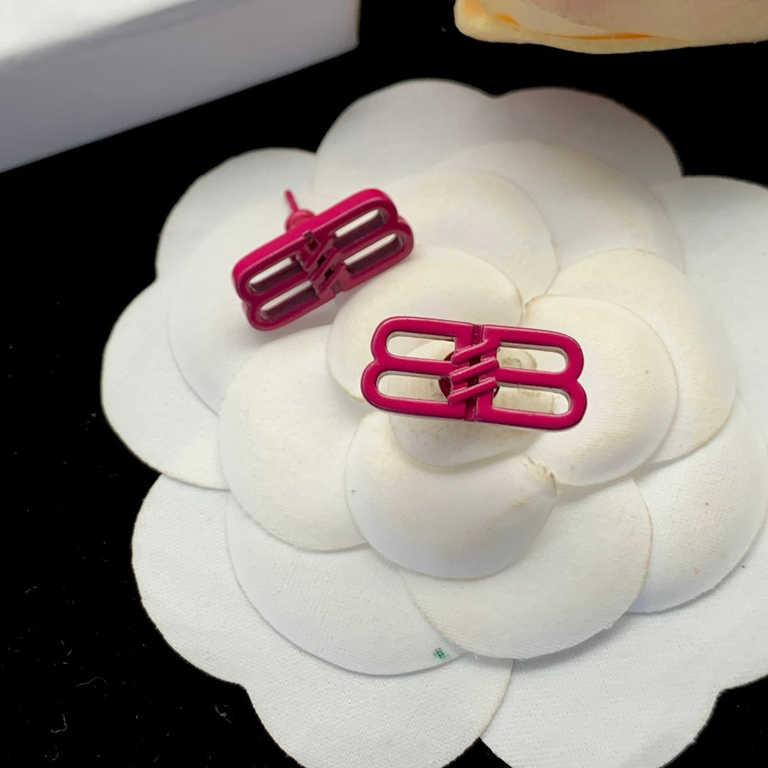 18K Balenciaga Pink Icon Earrings