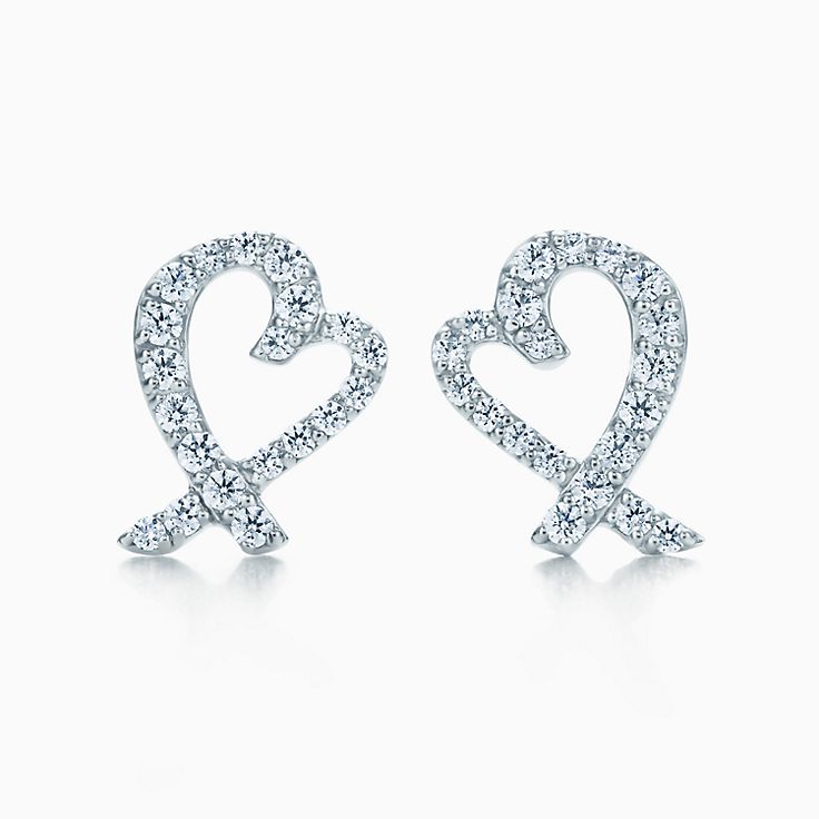18K Tiffany Diamond Earrings